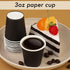 50 Pack 3 oz Paper Cups - Bathroom, Espresso Cups, Small Paper Cups for Mouthwash, Snacks, Suitable for Family, Party