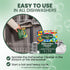 Truly Free Auto Dishwasher Cleaner, 1 Pack - Natural Concentrated Formula for Sparkling Clean Dishes, No Harmful