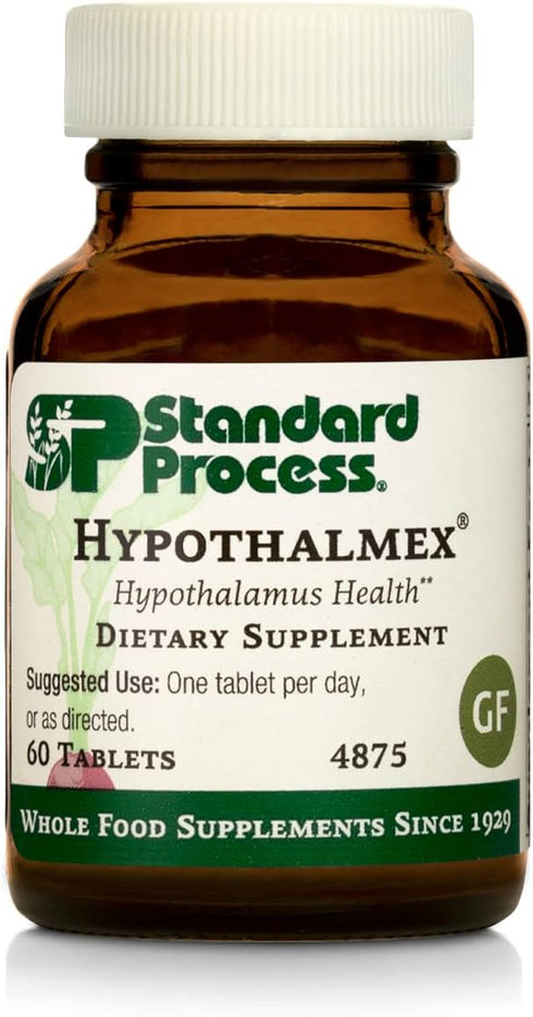 Standard Process Hypothalmex - Whole Food Brain Support with Magnesium Citrate and Calcium - 60 Tablets