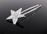 yueton 10pcs Bling Rhinestone Star Hair Pins Clips, Bridal Crystal Headwear Accessories for Women