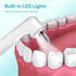 Tooth Polisher with 5 Replacement Heads, Electric Professional USB Charging, IPX6 Waterproof for Adults & Kids, White