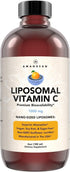 AMANDEAN Liposomal Vitamin C 1000mg - Liquid Supplement for Immune Support and Skin Health