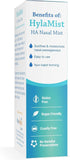 Hyalogic HylaMist Nasal Spray - Soothing & Moisturizing Dry Nose Relief with Hyaluronic Acid (2oz)