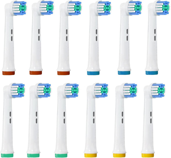 12 Pack Soft Replacement Heads for Oral B Electric Toothbrush, Deep and Precise Cleaning for Oral B Braun