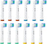 12 Pack Soft Replacement Heads for Oral B Electric Toothbrush, Deep and Precise Cleaning for Oral B Braun