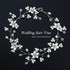 JAKAWIN Bride Wedding Hair Vine, Flower Hair Piece, Silver Bridal Headpiece, Pear Hair Accessories for Women
