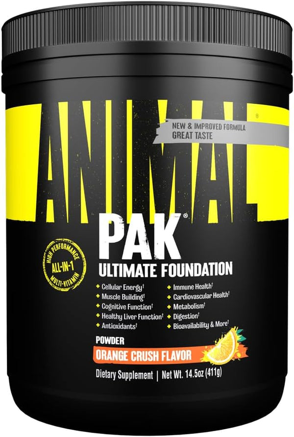 Animal Pak - Vitamin Powder with Zinc, Magnesium, Amino Acids and More - Multivitamin for Men and Women, Digestive