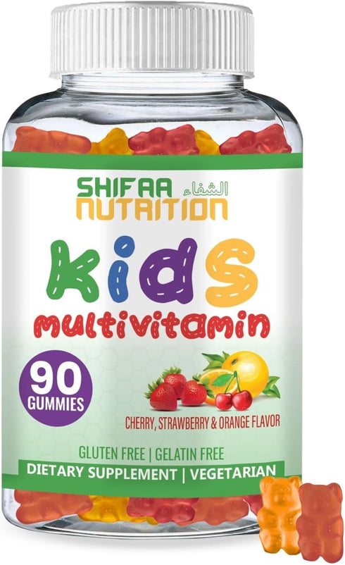 Halal Kids Multivitamin Gummies - 45-90 Days Supply with Essential Vitamins, Toddler Vitamins