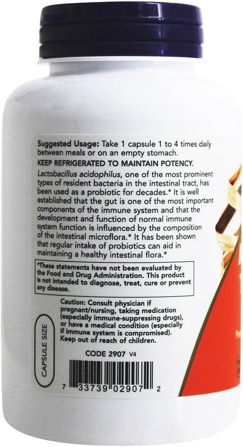 Now Foods Acidophilus, 2 Billion, 250 Caps