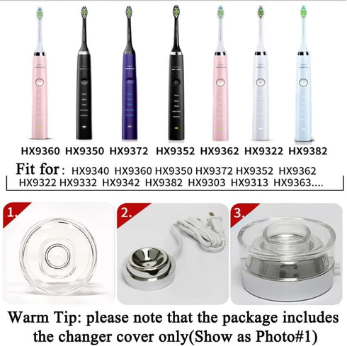 PAI4LEISI HX9300 Charger Base Cover/Stand Compatible with Philips Sonicare Toothbrush Charger, Electric Toothbrush