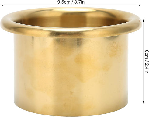 Stainless Steel Hair Dryer Holder Insert, Firm and Rust Proof Stand for Bathroom Hotel Hairdressing Salon (Gold)