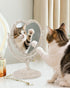 XPXKJ 7 Inch Vintage Heart Mirror, Elegant Desk Makeup Mirror with Double Sided 360 Degree Rotation