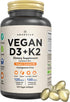 AMANDEAN Vegan Vitamin D3 K2, 5000 IU from Algae, All-Trans MK-7, 120 Softgels for Mood, Bones, Heart, Immune Health