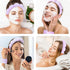 Spa Headbands Set for Washing Face, Makeup & Skincare, Soft Terry Towel Cloth Hairband for Women (Lilac)