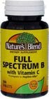Nature's Blend Full Spectrum B with Vitamin C Powder, 100 Count (1269)