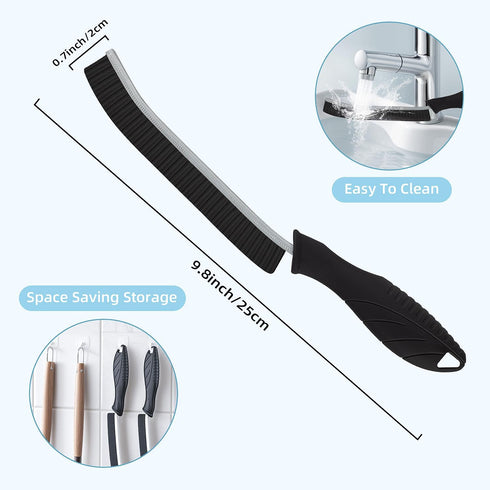 Grout Cleaning Brush - Hard Bristle Crevice Scrub Brush for Tile, Toilet, Kitchen, Bathroom, Window Track, Vehicle