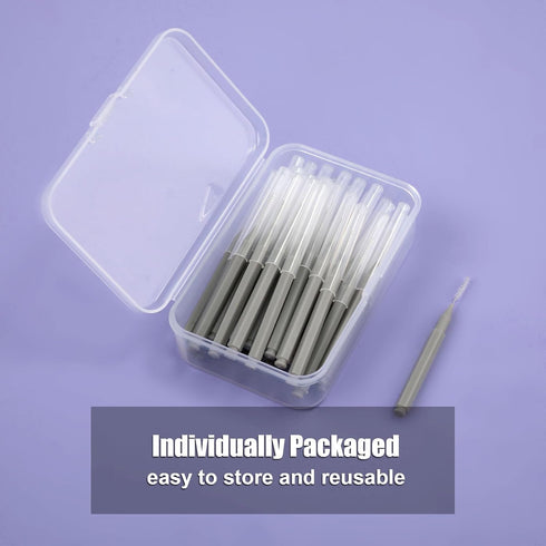 40pcs Tiny Shower Head Nozzle Cleaning Brushes, Multifunctional Mini Tools for Small Hole Shower Head (Gray)
