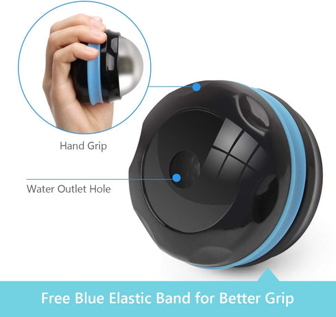 AHIER Cold Massage Roller Ball, Stainless Steel Cold Therapy Relief, Deep Tissue Massage Tool for Back/Neck Pain