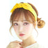Women’s 10pcs Solid Color Hair Bands Bows Knot Headbands, Rabbit Ear Headwraps Turban Hair Accessories for Girls