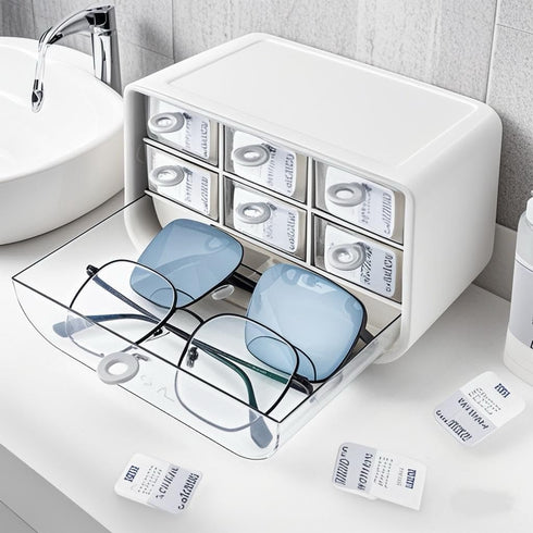 P-100 daily contact lens organizer, Disposable Contact Lens Dispenser, Cute storage Box for All Brands Daily Lens