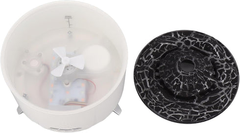LAISANIM 350ML 24H Flame Essential Oil Diffuser, Ultrasonic Flame Oil Diffuser, Up to of Continuous,Waterless Auto Off