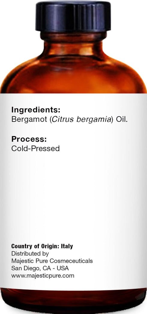 MAJESTIC PURE BERGAMOT Essential Oil - 100% Pure and Natural, 1 Fl Oz for Hair Care, Skin, and Aromatherapy