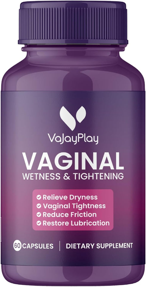 VaJayPlay Feminine Wellness & Hydration Support Womens Balance & Comfort Capsules, 60 Count