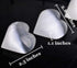 AMOYSTONE Selenite Crystal Hearts of Palm, 2PCS Worry Stone Crystal and Healing Stones for Home Decoration
