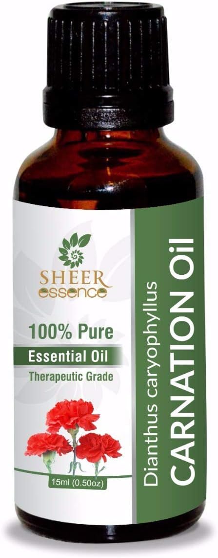 Carnation Oil 15 ML (0.51 Fl.OZ) - 100% Pure Natural Undiluted Therapeutic Grade Essential Oil