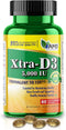 America Medic & Science Xtra D3 Vitamin D 5,000 IU, Supplement for Bone & Immune Health (60 Softgels)