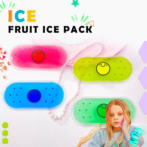 Kids Ice Pack, Hot or Cold Pack Gel Cooling Pad, Reusable for Injuries Medical Health,Swelling and Pain Relief, Tired Eyes, Child Injury, Headache, Sinus Relief (Set of 4)
