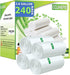 2.6 Gallon Clear Bathroom Trash Bags, 240 Bags, 2 Gallon Small Garbage Bags for Home and Office Bins