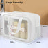 Travel Toiletry Bag for Women and Men, Matte Translucent Organizer with Handle, Makeup Cosmetic Bag for Travel