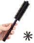 PERFEHAIR Small Round Hair Brush - Mini Round Boar Bristle Beard Brush for Thin or Short Hair