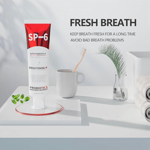 Sp-6 Sp-6 (2) Probiotics Whitening Toothpaste, Ultra Whitening Toothpaste, Enhanced Formula with Enamel-Safe