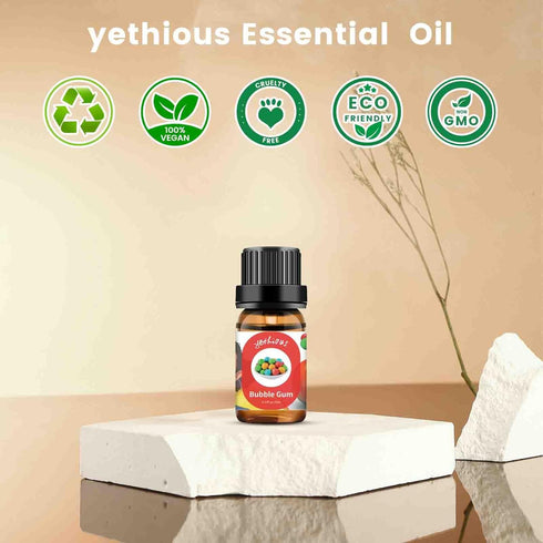 yethious Cotton Candy Bubble Gum Essential Oil Set 2 Pack 0.33 Fl Oz - Cotton Candy & Bubble Gum Oil for Diffuser