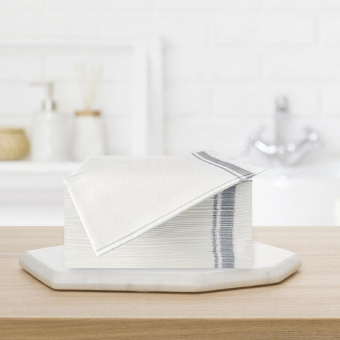 Hugloogn 50Pack Parties,Halloween,Wedding,Kitchen,17 12Inch Disposable Dinner Napkins,Linen Feel Paper Guest