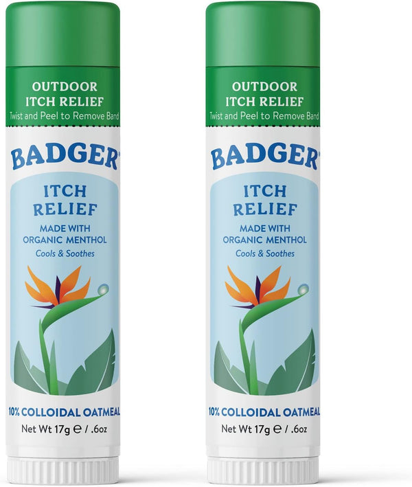 Badger Mosquito Bite Itch Relief - Organic Afterbite Treatment, Anti Itch Cream, Bug Bite Relief, Travel Stick, 0.6 oz
