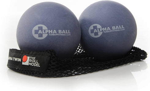 Tune Up Fitness Alpha Twin Set in Tote, Larger Sized Yoga Massage Therapy Balls for Pain Relief