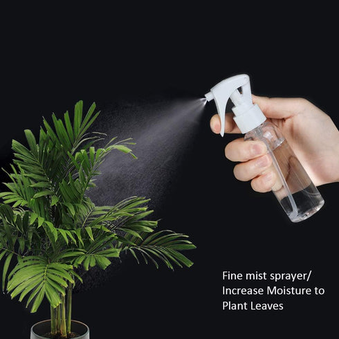 Travel Size Spray Bottle Set, 3.4oz/100ml Plastic Fine Mist Spray Bottles, 3pcs Clear Trigger Sprayer with Funnel