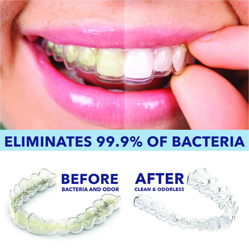 All Natural Dental Appliance Cleaner, Made in USA, for Dentures, Retainers, & Mouthguards, No Harsh Chemicals