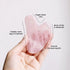 ROSELYNBOUTIQUE Gua Sha Facial Tools - Natural Healing Crystals Massager for Face, Back, Neck, Body (Rose Quartz)