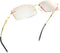 LifeArt Blue Light Blocking Glasses, Anti Blue Rays, Stylish Rimless Frame for Men and Women