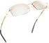LifeArt Blue Light Blocking Glasses, Anti Blue Rays, Stylish Rimless Frame for Men and Women