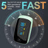 Spo2 6 Fingertip Pulse Oximeter with Respiration Rate Monitoring, PI & RR Measurements, Rechargeable Blood Oxygen