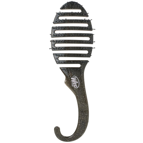 Wet Brush Shower Hair Brush Detangler - Ultra-soft IntelliFlex Bristles for Wet & Dry Hair, Black Glitter
