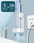 Rtauys M5 Rechargeable Sonic Electric Toothbrush - Power Toothbrush with 8 Brush Heads, Travel Case, Light Blue