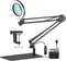 Teiulon 10X Magnifying Lamp with HD Glass Lens | 3 Color Temperatures, 360