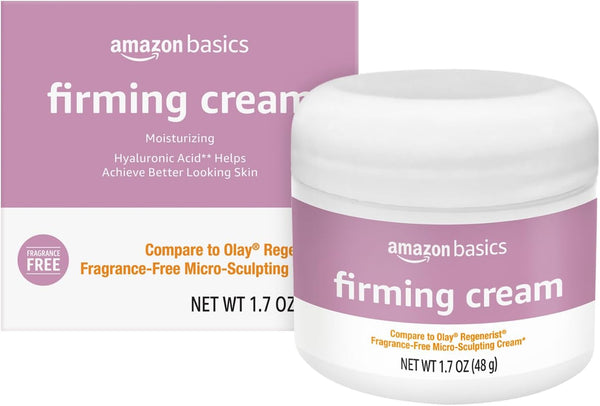 Amazon Basics Firming Cream, Fragrance Free, 1-Pack, 1.7 Ounces