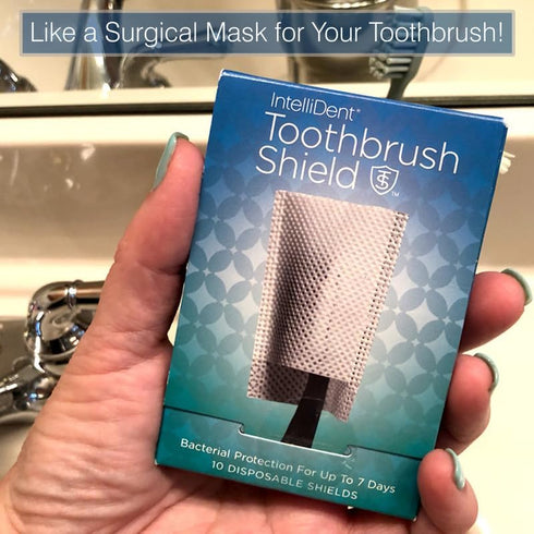Toothbrush Shields - Head Cover Caps, Breathable & Disposable, Perfect for Travel, Home & Office, 20 Count